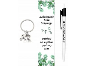 ZESTAW DŁUGOPIS ZAKŁADKA BRELOK PREZENT ZAKOŃCZENIE ROKU UCZEŃ ABSOLWENT