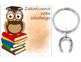 PREZENT ZAKOŃCZENIE ROKU SZKOLNEGO DZIEŃ DZIECKA BRELOK UCZEŃ PODKOWA