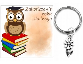 PREZENT ZAKOŃCZENIE ROKU SZKOLNEGO DZIEŃ DZIECKA BRELOK UCZEŃ KWIAT
