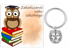 PREZENT ZAKOŃCZENIE ROKU SZKOLNEGO DZIEŃ DZIECKA BRELOK UCZEŃ PODKOWA