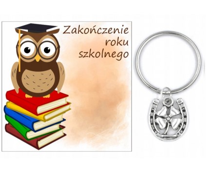 PREZENT ZAKOŃCZENIE ROKU SZKOLNEGO DZIEŃ DZIECKA BRELOK UCZEŃ PODKOWA