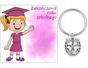 PREZENT ZAKOŃCZENIE ROKU SZKOLNEGO DZIEŃ DZIECKA BRELOK UCZEŃ PODKOWA