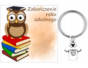 PREZENT ZAKOŃCZENIE ROKU SZKOLNEGO DZIEŃ DZIECKA BRELOK KOSZULKA UCZEŃ