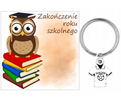 PREZENT ZAKOŃCZENIE ROKU SZKOLNEGO DZIEŃ DZIECKA BRELOK KOSZULKA UCZEŃ