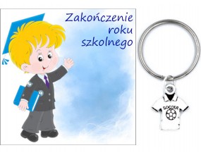 PREZENT ZAKOŃCZENIE ROKU SZKOLNEGO DZIEŃ DZIECKA BRELOK KOSZULKA UCZEŃ