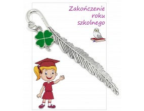 ZAKŁADKA DO KSIĄŻKI PREZENT UCZENNICA ZAKOŃCZENIE ROKU SZKOLNEGO KONICZYNA