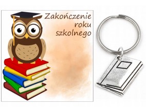 BRELOK BRELOCZEK NA SZCZĘŚCIE ZESZYT KSIĄŻKA ZAKOŃCZENIE ROKU SZKOLNEGO