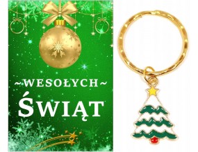Brelok Breloczek Prezent na Święta Choinka Mikołaj Gwiazdka Szkoła Klasa