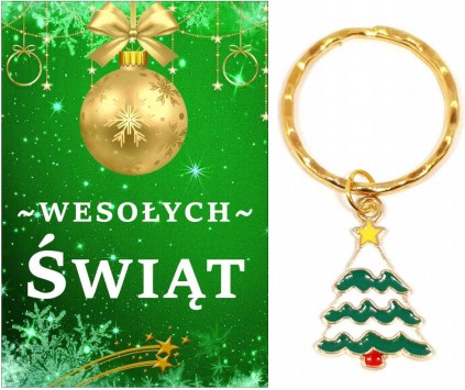 Brelok Breloczek Prezent na Święta Choinka Mikołaj Gwiazdka Szkoła Klasa