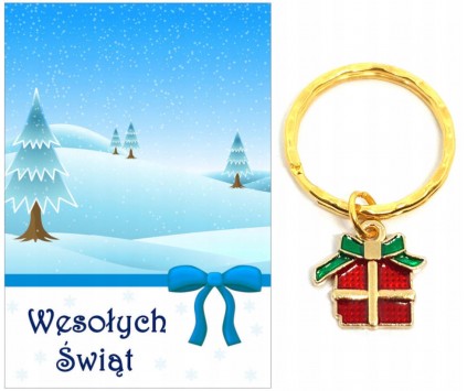 Brelok Breloczek na Święta Prezent Mikołaj Gwiazdka Szkoła Klasa Uczeń