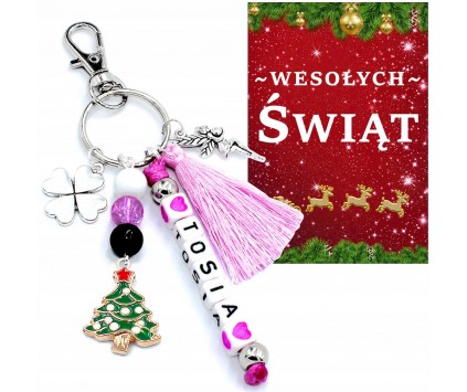 BRELOK IMIĘ ŚWIĘTA MIKOŁAJKI WIGILIA KLASOWA PREZENT DZIEWCZYNKA SZKOŁA