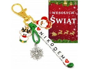 BRELOK IMIĘ ŚWIĘTA MIKOŁAJKI WIGILIA KLASOWA PREZENT RENIFER SZKOŁA UCZEŃ