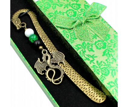 ZAKŁADKA PREZENT NA DZIEŃ NAUCZYCIELA DLA NAUCZYCIELA PODZIĘKOWANIE SMOK