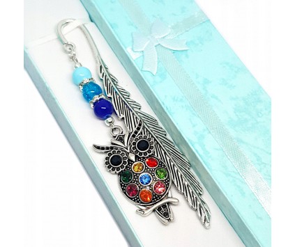 ZAKŁADKA DO KSIĄŻKI SOWA PREZENT DZIEŃ NAUCZYCIELA PODZIĘKOWANIE DZIĘKUJĘ