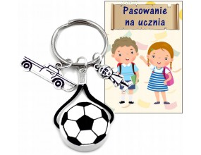 BRELOK IMIE PREZENT NA PASOWANIE NA UCZNIA ŚLUBOWANIE PAMIĄTKA UCZEŃ