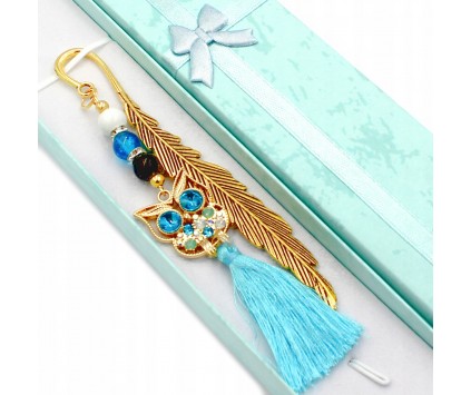 ZAKŁADKA DO KSIĄŻKI SOWA DZIEŃ NAUCZYCIELA SZKOŁA PASOWANIE UCZEŃ PREZENT