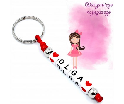 BRELOK IMIE PREZENT DZIEŃ KOBIET PASOWANIE ROZPOCZĘCIE ROKU WITAJ SZKOŁO