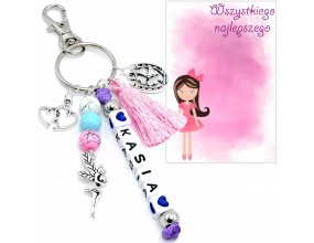 BRELOK IMIE PREZENT DZIEWCZYNKA PASOWANIE ROZPOCZĘCIE ROKU WITAJ SZKOŁO