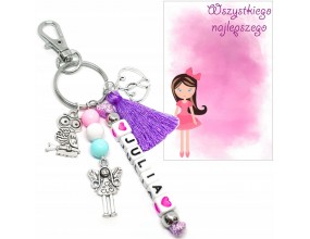 BRELOK IMIE PREZENT DZIEWCZYNKA PASOWANIE ROZPOCZĘCIE ROKU WITAJ SZKOŁO