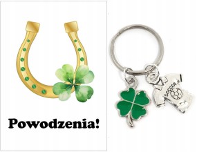 Brelok Breloczek Prezent Pasowanie na Ucznia Koniczyna Koszulka Dziękuję