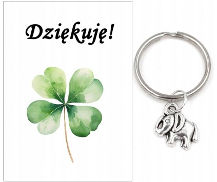 PREZENT ZAKOŃCZENIE ROKU SZKOLNEGO DZIEŃ DZIECKA BRELOK UCZEŃ SŁONIK