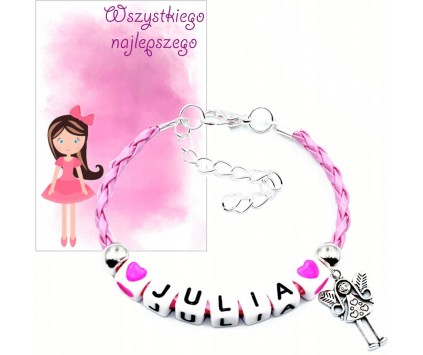 BRANSOLETKA NA RĘKĘ PREZENT NA DZIEŃ DZIECKA ZAKOŃCZENIE ROKU SZKOŁA KLASA