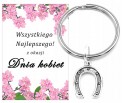 BRELOK PODKOWA UPOMINEK PREZENT NA DZIEŃ KOBIET WALENTYNKI DZIECZYNKA