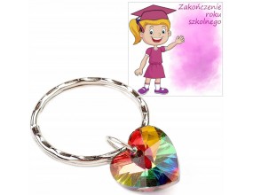 BRELOK BRELOCZEK NA SZCZĘŚCIE SERDUSZKO dzień kobiet UCZENNICA KLASA