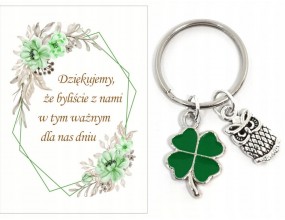 PODZIĘKOWANIE uniwersalne BRELOK KONICZYNA ŚLUB CHRZEST KOMUNIA URODZINY