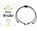 BRANSOLETKA NA WIECZÓR PANIEŃSKI TEAM BRIDE PODZIĘKOWANIE SERCE PREZENT