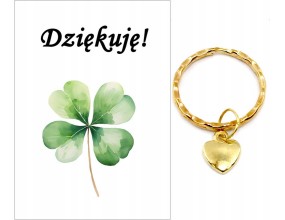 Brelok Serce Serduszko Podziękowanie Szkoła Ślub Chrzest Rocznica Dziękuję