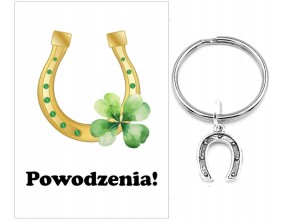 Brelok Breloczek Powodzenia Podkowa Prezent dla Uczniów Rozpoczęcie Roku