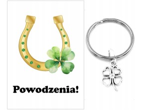 Brelok Powodzenia Koniczyna Rozpoczęcie Roku Upominek Uczeń Uczennica