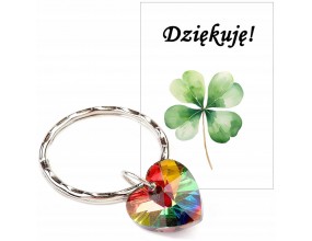 PODZIĘKOWANIE PREZENT BRELOK BRELOCZEK SERCE ŚLUB CHRZEST ZAKOŃCZENIE ROKU