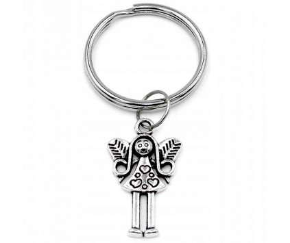 BRELOK ANIOŁEK ŚLUBOWANIE PASOWANIE PREZENT SZKOŁA