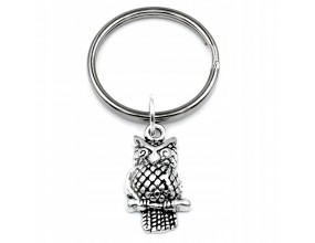 BRELOK SOWA UPOMINEK ŚLUBOWANIE PASOWANIE PREZENT