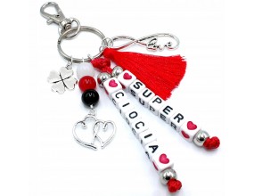 BRELOK IMIE PREZENT NA DZIEŃ DZIEWCZYNY dzień NAUCZYCIELA SUPER CIOCIA