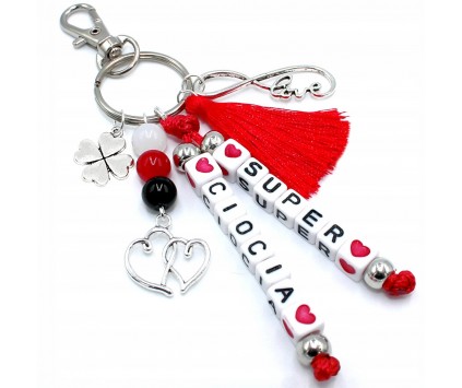BRELOK IMIE PREZENT NA DZIEŃ DZIEWCZYNY dzień NAUCZYCIELA SUPER CIOCIA