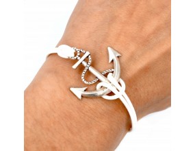 Bransoletka Sznurkowa Na Rękę Kotwica Lato Wakacje Plaża