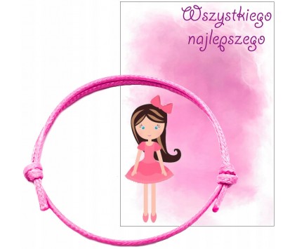 BRANSOLETKA IMIE PREZENT NA DZIEŃ DZIEWCZYNY DZIEŃ PRZEDSZKOLAKA SZKOŁA