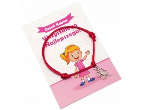 BRANSOLETKA IMIE PREZENT NA DZIEŃ DZIEWCZYNY DZIEŃ PRZEDSZKOLAKA SZKOŁA