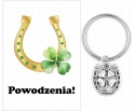 Brelok Powodzenia Podkowa Koniczyna Prezent dla Uczniów Rozpoczęcie Roku