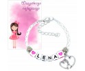 BRANSOLETKA IMIE PREZENT NA DZIEŃ DZIEWCZYNY DZIEŃ PRZEDSZKOLAKA SZKOŁA