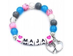 BRANSOLETKA IMIĘ PREZENT ZAKOŃCZENIE ROKU SZKOLNEGO DZIEWCZYNKI