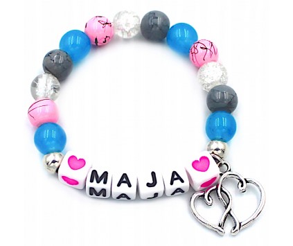 BRANSOLETKA IMIĘ PREZENT ZAKOŃCZENIE ROKU SZKOLNEGO DZIEWCZYNKI