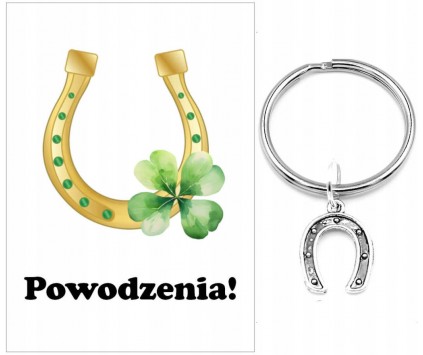 Brelok Breloczek Powodzenia Podkowa Prezent dla Uczniów Rozpoczęcie Roku