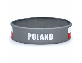 BRANSOLETKA OPASKA SILIKONOWA POLAND POLSKA FLAGA