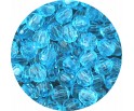 Koraliki Szlifowane Akrylowe Kulki Kuleczki 6mm Niebieskie 50szt