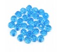 Koraliki Szlifowane Akrylowe Kulki Kuleczki 6mm Niebieskie 50szt