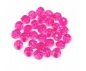 Koraliki Szlifowane Akrylowe Kulki Kuleczki 6mm Różowe 50szt